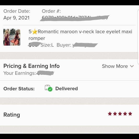 5⭐Romantic maroon v-neck lace eyelet maxi romper - Picture 9 of 9